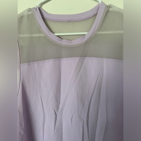 Lululemon lilac mesh tank with luxtreme material - Picture 2 of 6